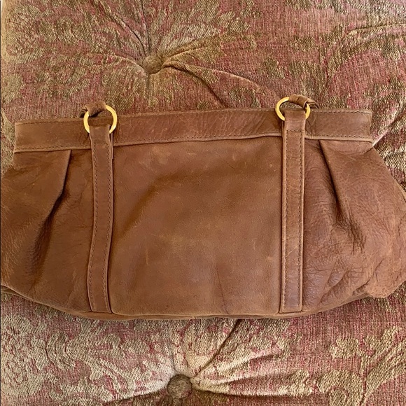 Leather shoulder bag with genuine gemstones - Picture 3 of 5